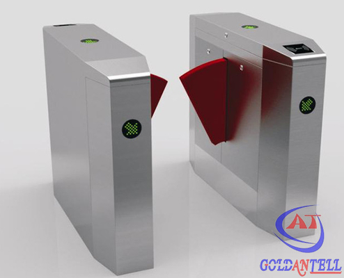 LED Direction Indicator Metro Station Access Control Flap Turnstile for Office Building