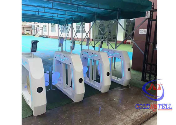 Bi - Directional Speed Gate Turnstile With Facial Reader TCP IP Communication Bar Code