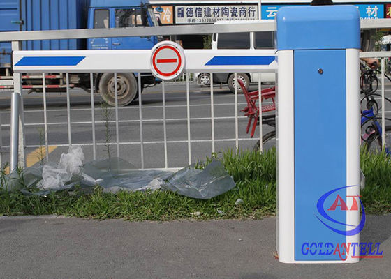 Entrance And Exit Boom Barrier Gate , Cold Steel Intelligent Car Barrier Gate