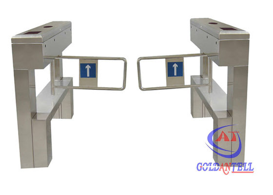 Entry control pedestrian security swing gate with LED counting function