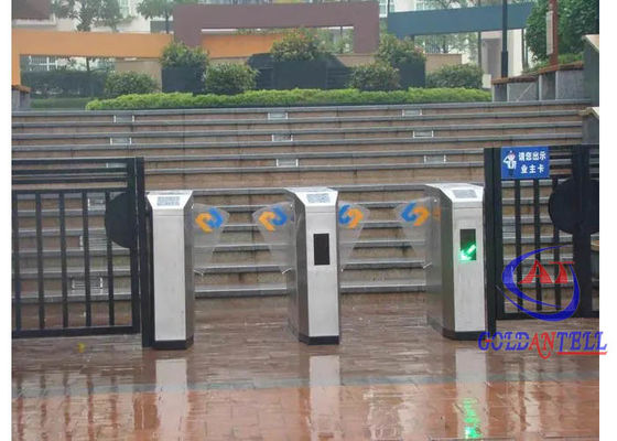 Automatic Entrance Speed Flap Security Turnstile Barrier Gate For Natatorium