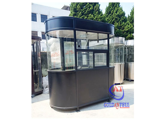 OEM Steel Portable Parking Security Guard Booth Customized Size & Color Heat Insulation