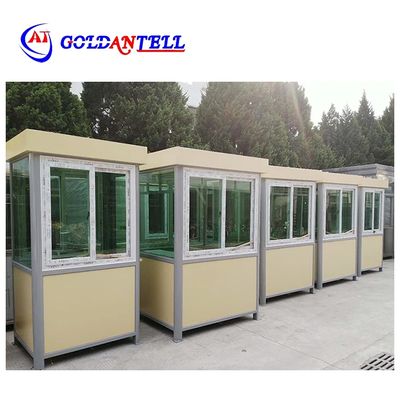 SS 1.2×1.5×2.4m Security Guard House Assemble Guard Booth 5 Minutes Installation