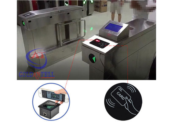 infrared automatically turnstile mechanism barcode reader swing hidden gate barrier for student access