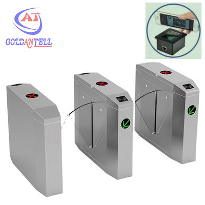 304 Stainless Steel Flap Barrier Gate 1200mm with Barcode System