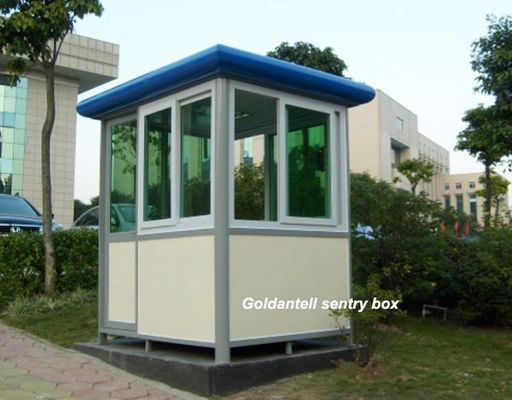Color Steel Portable Office Security Cabin with Customized Color and size