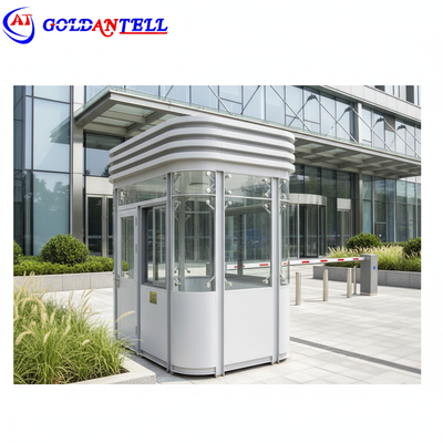 1500x2400mm Or Customized Security Guard Booth Earthquake Proof Grade 8.3 Gross Weight 320KG to 550KG Depend On Size