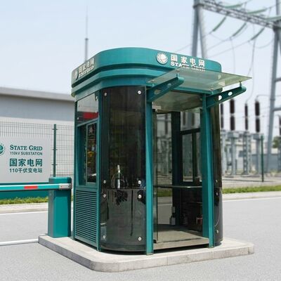 1500x2400mm Or Customized Security Guard Booth Earthquake Proof Grade 8.3 Gross Weight 320KG to 550KG Depend On Size