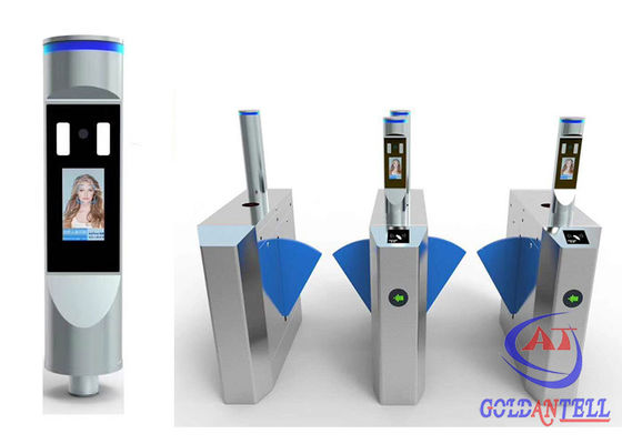 Thermal Scanner Face Recognition Flap Barrier Turnstile