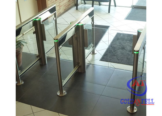 NFC Reader Swing Barrier Turnstile Bank Office Metro Supermarket Swing Gate