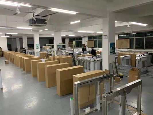 304 SS Speed Gate Turnstile With Face Recognition Thermal Camera