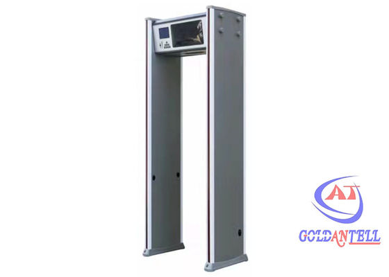 Walk Through Metal Detector Security Gate 600mm Width With Temperature Check