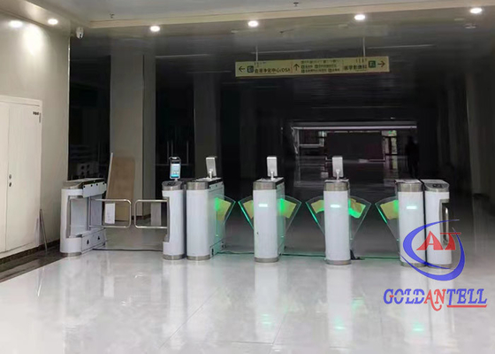 Smart Entrance RFID Card Flap Turnstile Gate Fully Automatic Pedestrian Access Control