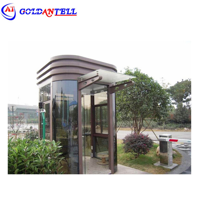 Temporary Entrance Exit Security Parking Booth Stainless Steel Material