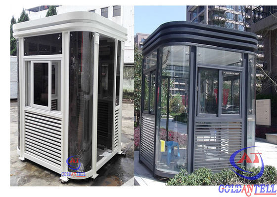 1500x2400mm Or Customized Security Guard Booth Earthquake Proof Grade 8.3 Gross Weight 320KG to 550KG Depend On Size