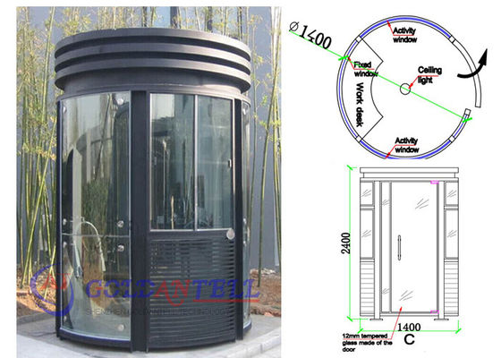Le garde de sécurité favorable à l'environnement Cabin Working Room a préfabriqué anti- l'ouragan