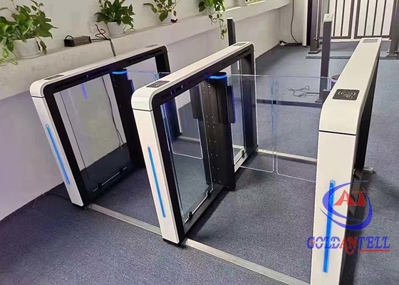 Créneau de vitesse rapide de barrière d'oscillation de passage de couleur de tourniquets blancs faits sur commande de contrôle d'accès