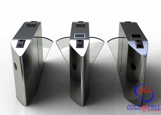 Porte complètement automatique de barrière d'aileron avec le lecteur Card/reconnaissance d'empreinte digitale pour l'entrée de gymnase/club