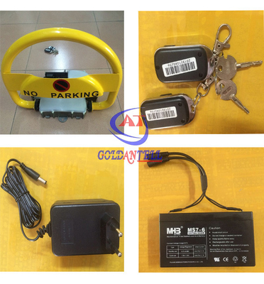 Outdoor IP62 Waterproof Soloar Parking Lock , Intelligent 30M Remote Parking Space Lock