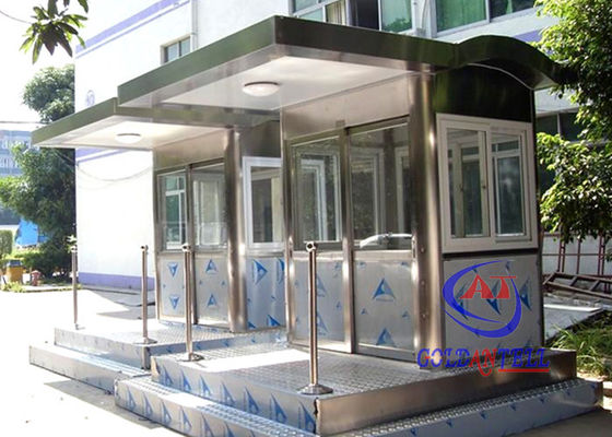 Guérite antirouille imperméable, garde de sécurité d'usine d'entrée/sortie Booths