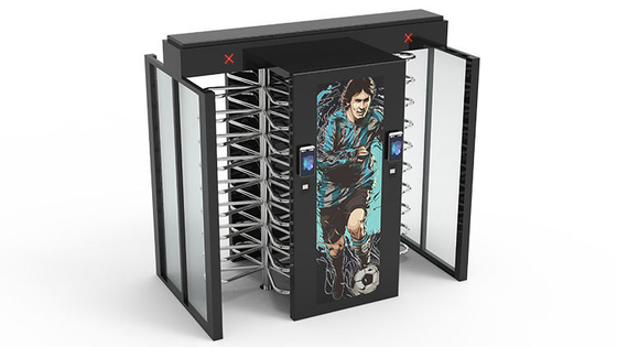 La carte Code QR de RFID relèvent les empreintes digitales de pleins tourniquets faciaux de taille pour le stade IP62 extérieur