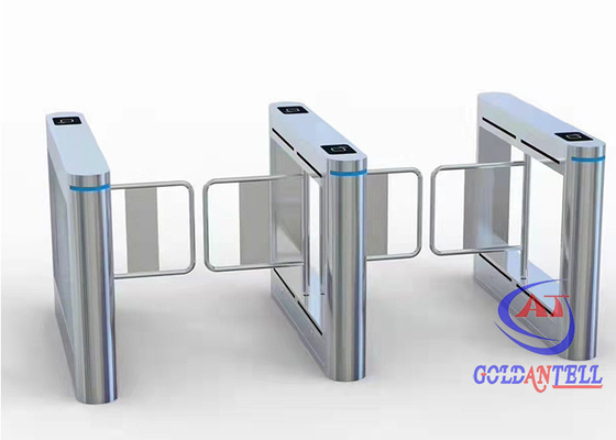 La porte de tourniquet de sécurité de centre de fitness creusent le panneau 316 solides solubles de contrôle d'accès de code de Qr