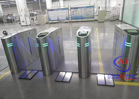 Acier inoxydable 304 d'aileron de portes automatiques professionnelles de tourniquets pour l'entrée de 3 mètres de longue