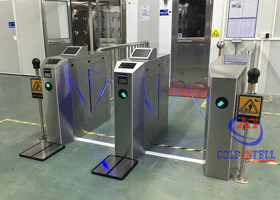 portes automatiques de tourniquets d'entrée de reconnaissance des visages d'empreinte digitale de Code QR d'usine de 60cm Chine