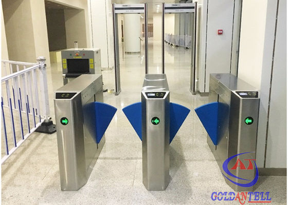Stainless Steel Electrical gate turnstile entrance Fingerprint Access Control System