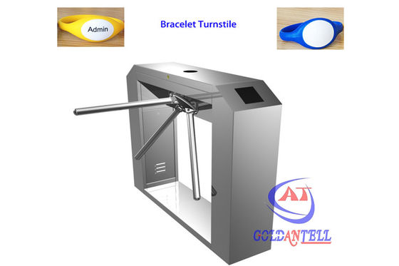 Card / RFID Wristband Electronic Turnstile Door , pedestrian gate access control Custom