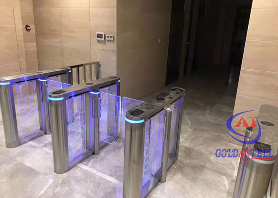 Porte de barrière d'oscillation de sortie de secours de gymnase avec la reconnaissance d'empreinte digitale
