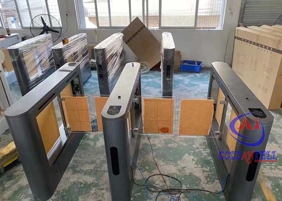 Tourniquets mécaniques de contrôle d'accès à double voie de tourniquet d'acier inoxydable pour le supermarché