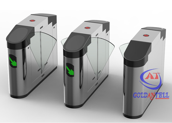 Contrôle d'accès automatique de la porte RFID de barrière d'aileron de tourniquet d'empreinte digitale pour des banques/hôtels