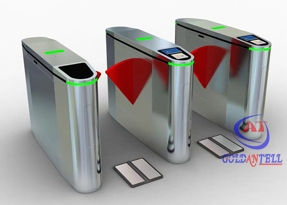 Porte biométrique de tourniquet d'aileron de scanner de mécanisme de porte intelligente d'ESD avec le logiciel gratuit
