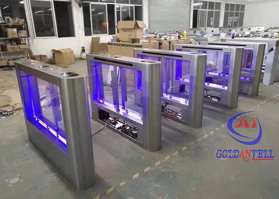 Porte à grande vitesse de barrière d'oscillation d'empreinte digitale de RFID de carte d'aileron de porte intelligente de tourniquet
