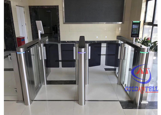 Porte de barrière d'aileron de reconnaissance des visages de la porte RFID de tourniquet de sécurité de bureau de taille de taille