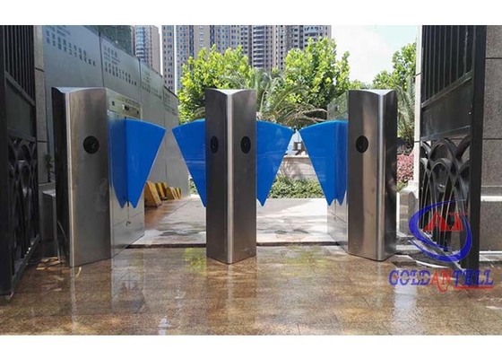 Taille adaptée aux besoins du client à grande vitesse de RFID d'aileron de porte automatique biométrique de barrière pour le parc
