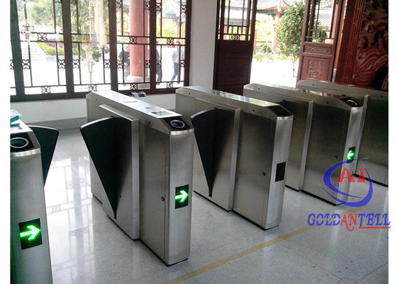 Porte automatique de vitesse piétonne double porte de barrière à clapet pour la station de métro