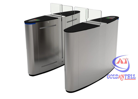 304 en acier inoxydable Flap barrière Porte de sécurité Mécanisme de porte Rs485 empreinte digitale