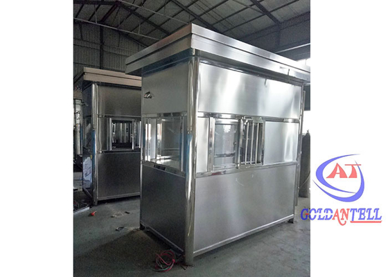Configuration du climatiseur de la cabine de billets en acier inoxydable modulaire complet