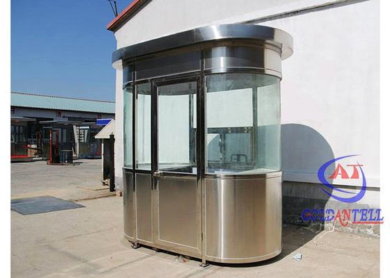 Maison préfabriquée en acier inoxydable moderne Cabine de sécurité étanche Station à bas prix Salle de garde préfabriquée