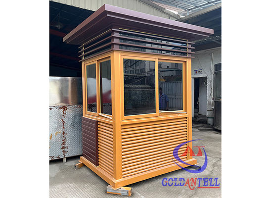 Hot Competitive Cost High Standard Elegant Security Cabin Design for Guard Shaped Steel