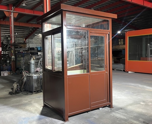 Boîte de billetterie intégrale entièrement équipée en acier coloré avec conception et couleur personnalisables