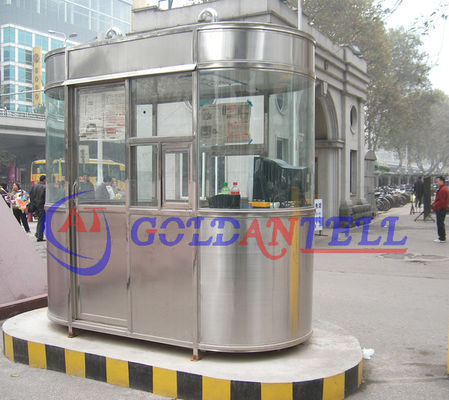 Custom Stainless Steel Security Cabin Prefab Outdoor Guard Booth