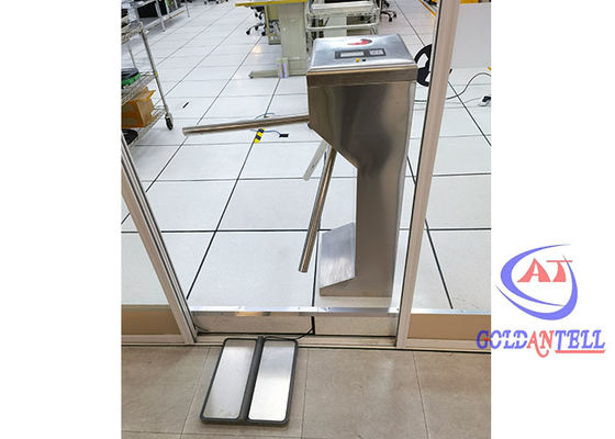 OEM Tripod Turnstile with 25-30 Persons/Min Passing Speed 55-60cm Passage Width and 1.2-1.5mm Steel Thickness