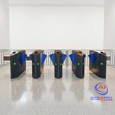 Entrée sans contact Flap Barrier AI accès biométrique multi-modal au visage pour le centre touristique numérique et l'hôtel de ville CE