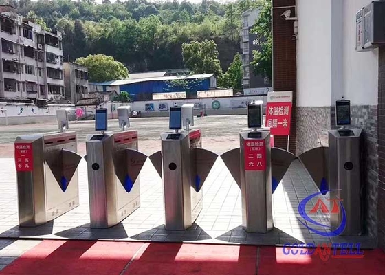 Porte de barrière d'aileron de la reconnaissance des visages RFID de haute sécurité