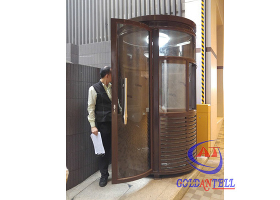 Round 360° Visibility Stainless Steel Security Guard Kiosk