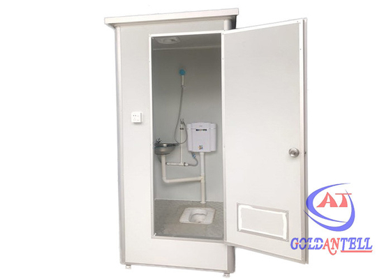cabine préfabriquée en acier de douche de la toilette Q235 de 1.1x 1.1x2.3m