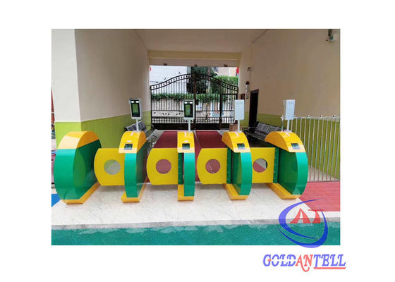 RFID Barcode Facial Recognition Flap Barrier Gate Pedestrian Access Control System